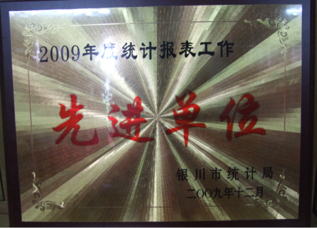 2009年度統計報表工作先進單位