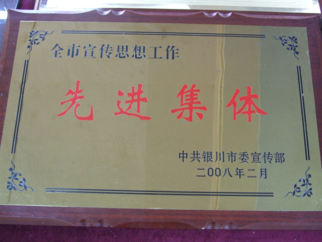 2008年全市宣傳思想工作先進集體